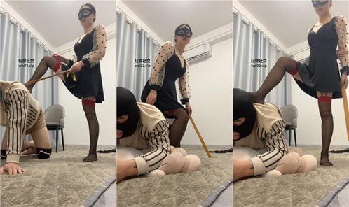 姗姗 | 黑丝美腿踩虐 戒尺虐打