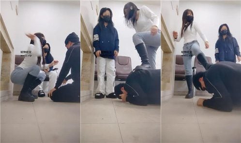 女神也能很暴力 | 双S学生主 重度暴揍踢踹虐打