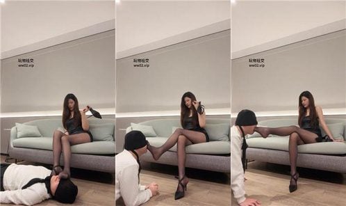 Qiqisama | Car Model S kicks crotch, slaps, rides horse, turns hips, deep throat, forced to smell shoes