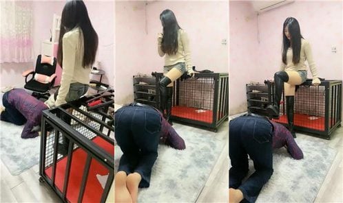 エッセ寝取られ男はデートを待って家に帰り、長靴で踏みつけ、聖水で褒美を与え、股間を辱める