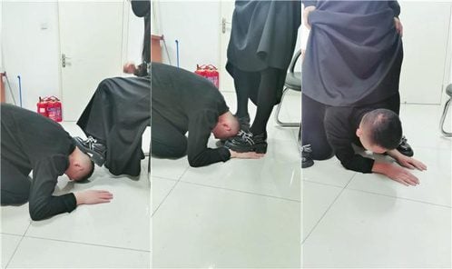 璃茉老师 | 白领S 办公室皮鞋黑袜虐下属 上