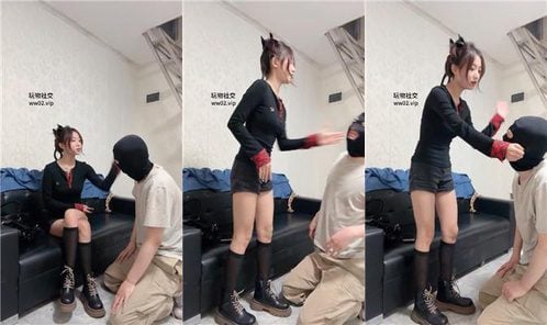 米琦妙妙屋 | 短靴黑丝踩虐 揪耳朵耳光 腿绞踢裆