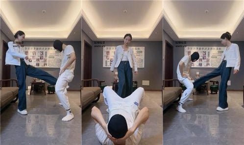 狗哥 | 气质女神素人S 小白鞋白袜踩 臭脚捂脸窒息