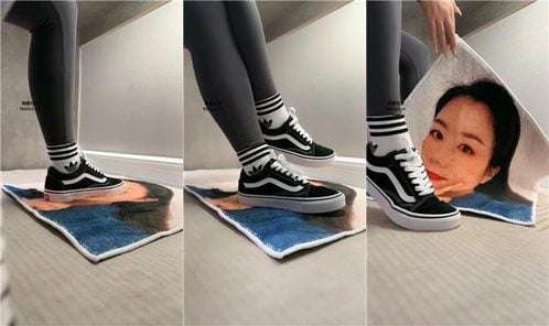 Hot Sister | Print your wife on the carpet and step on her