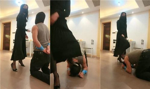 绯闻王妃 | 高跟黑丝踩 转胯抽耳光 圣水淋浴