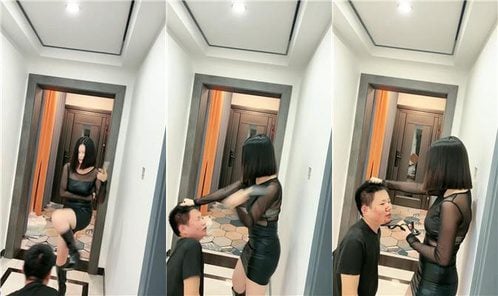 黛樱 | 长靴御姐S 踢踹暴力耳光