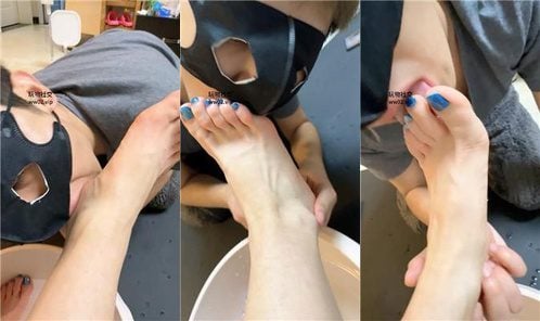 安安sama | 吮吸脚趾 伺候沐足 拖鞋高跟踩
