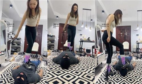 Jenn情侣 | 运动鞋棉袜全体重踩踏 双视角版