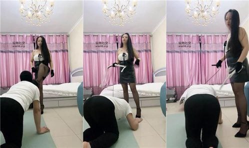 国服女神 | 骑马狗爬 黑丝高跟虐