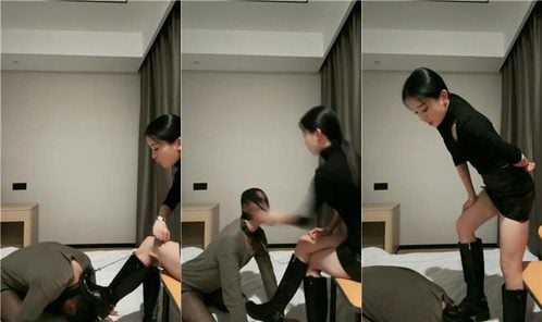 昆山小主 | 长靴踢踹踩踏 连环耳光 虐乳