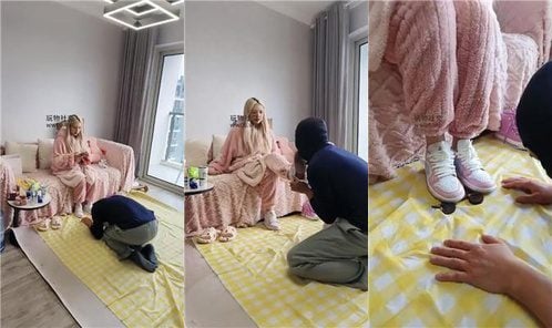 万灵 | 粉系可爱女主脏鞋踩踏喂食