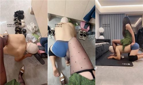抚兮 | 强制闻小白鞋 品尝黑丝高跟 圣水淋浴