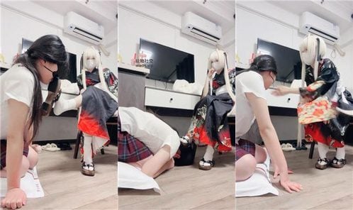 奶味小仙女 | 和服大小姐玩弄JK女同学