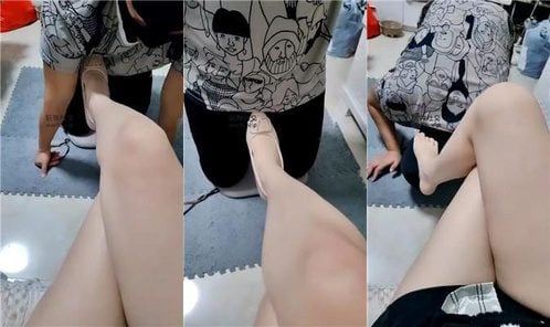 Little sheep | Pink high heels and jade feet trample