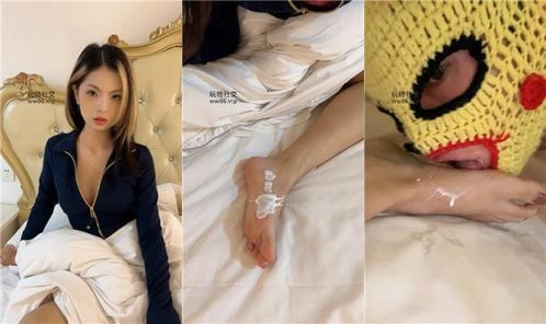 04 Couples | Licking yogurt, beautiful legs, drawing thick sputum and saliva