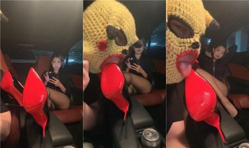 04 Couples | Immersive car interior with black stockings and high heels, temptation and abuse