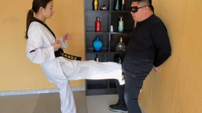 Egg-crushing girl | Deadly Black Belt II