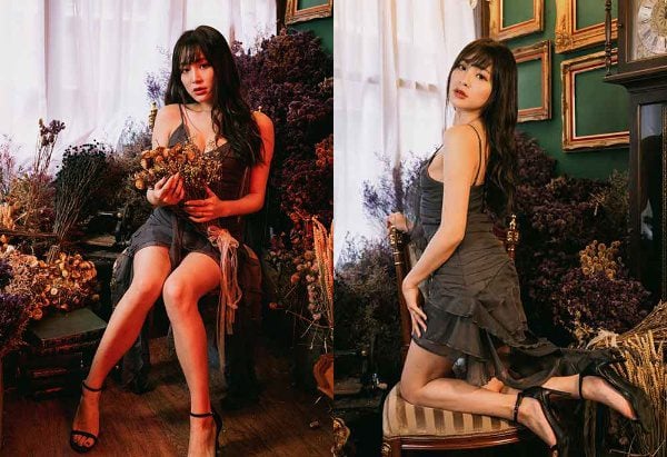 ストリートショットのシルクフィート | 493 長脚美人モデルアシュリーのドレス姿がクールな高天井ショット