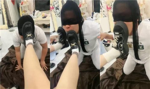 灵灵 | 姐妹花双S 脏鞋棉袜踩虐哥哥