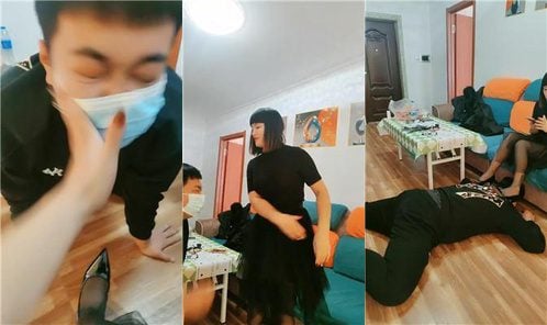 大庆S | 高跟黑丝踩虐脚下奴 完整版
