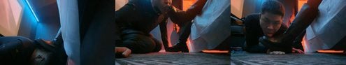 Wenwenwenwen | Private cinema amateur S leather boots and white socks crush
