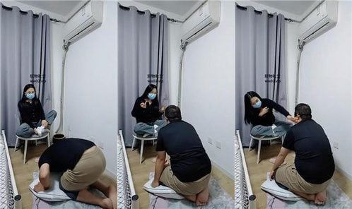 上海汤圆 | 白棉袜捂脸窒息踩踏