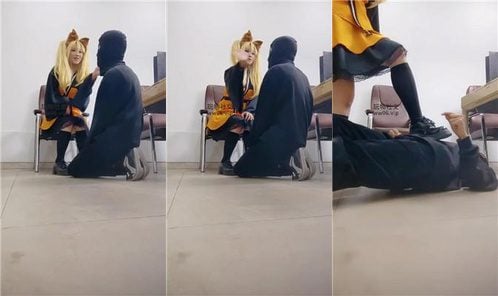 女生也能很暴力 | 大学城开发cos女神S 皮鞋及膝袜虐杀 上