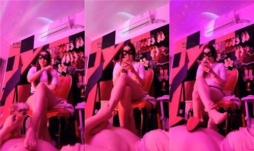 予涵 | 被宠物狗踩 美腿踩地毯奴
