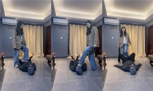 猿の歌 |美少女のスニーカーと白ソックスの踏みつけ