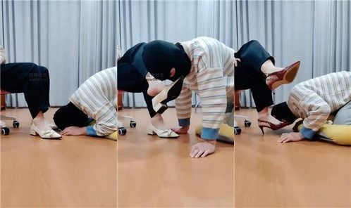 拽拽 | 踩踏耳光 品尝高跟肉丝jio