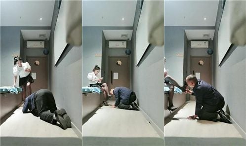 ノースウェストフール |発展途上のフットマッサージ店の技術者は、踏みつけ、ひざまずき、平手打ち、ベルトで叩き、よだれを垂らし、濃い痰を吐き出した。