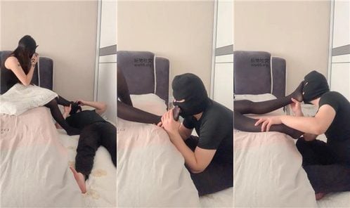 灵儿 | 黑丝美腿恋足狂舔