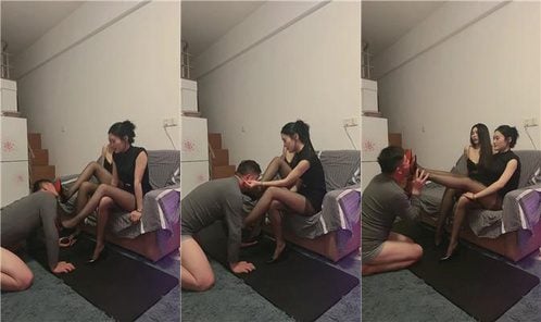 Wanhua | Double S, ear pulling, slapping, high heels, mouth plugging, nipple pinching, crotch kicking, whipping