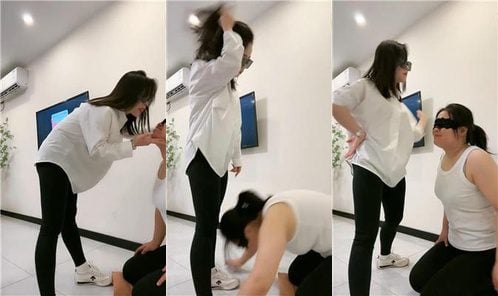 Hot sister | spitting saliva all over the face licking dirty soles of sneakers and cotton socks