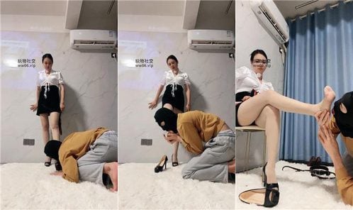 颜主 | 品尝高跟肉丝jio 鞭打 骑狗脖转胯 虐乳