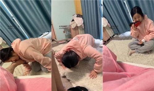 Little Pineapple | The maid is very good today and likes to kowtow and lick high heels