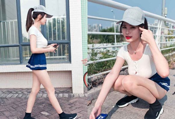 マジックミラーストリート写真 | 420選 ストリート写真 玉峰街頭写真 一流の肉絹美脚ティンティンが自転車に乗る 動画付き 動画付き