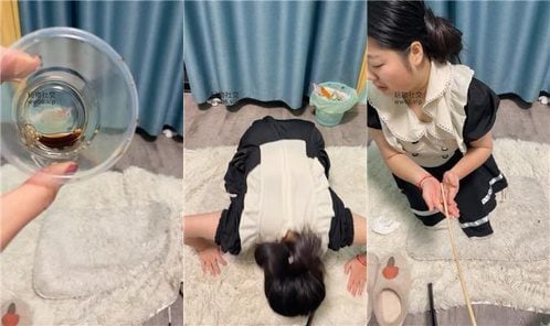ムムダダ |今日はメイドさんが特に変な人で、足を入れて大満足です