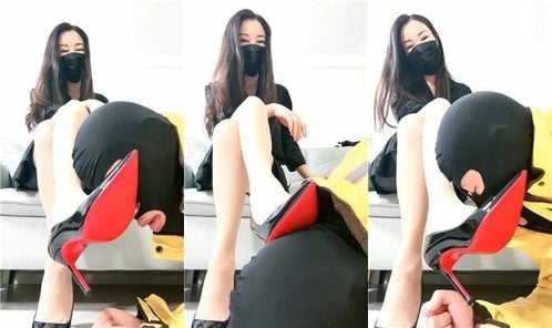 丽娜 | 沉浸式 高跟肉丝美腿踩外卖小哥
