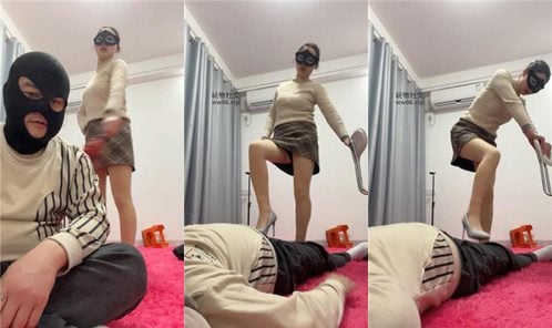 Shanshan | High heels trampling and whipping