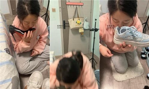 白兔 | 母畜舔高跟 内裤 小白鞋白袜