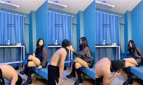 小雨大人 | 卷发女神S 黑棉袜气味辱 耳光 鞭打长靴踩虐