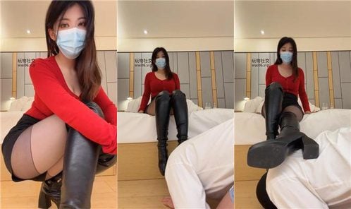 ロンS | ロングブーツと美脚プレイ拷問強制顔面座位窒息