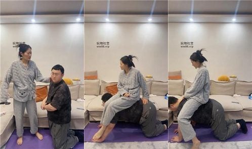 埋汰 | 骑马 玉足踩虐 美腿夹狗