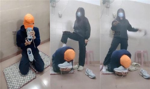 奇了怪了 | 踢裆胯下羞辱 闻舔运动鞋白袜