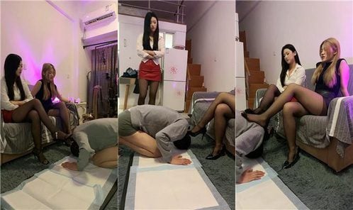 Bingyu | Double S forced licking high heels turning hips trampling slap