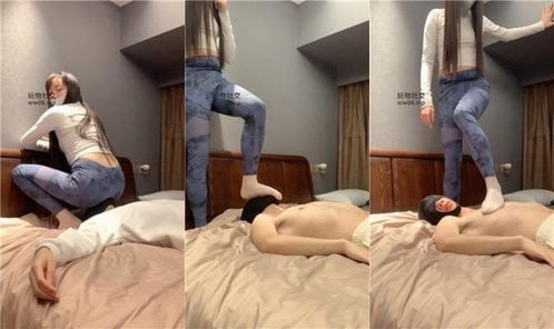 バオナ超強烈な顔面騎乗窒息白ソックス足踏み
