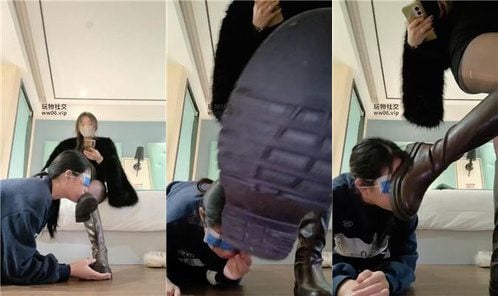 爱可 | 学姐变成鞋子清理器