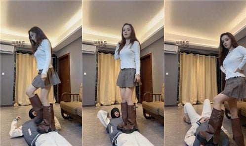 Zuuu | 金发女神S 长靴踢裆踩踏 清理脏鞋