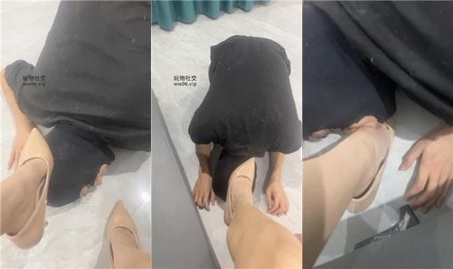 甜恬 | 近距离舔高跟玉足 坐狗头